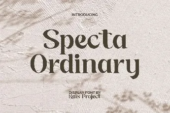 Specta Ordinary font