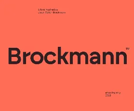 Brockmann font