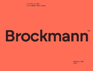 Brockmann font