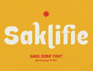 Saklifie font