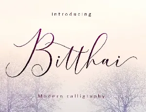 Bitthai Script font