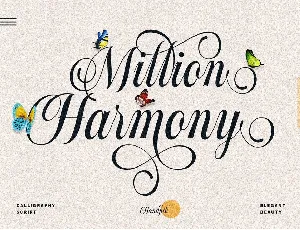 Million Harmony font