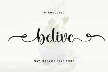 Belive Script font