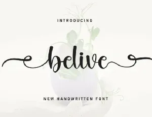 Belive Script font