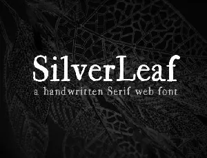 SilverLeaf font