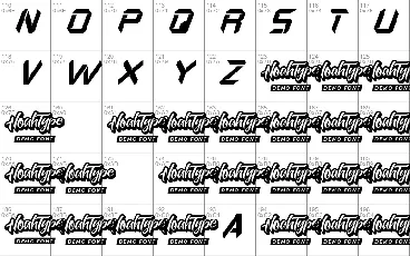 Speed Race Demo font