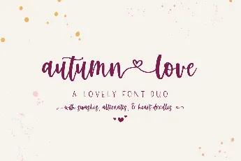 Autumn Love Demo Beck McCormick font