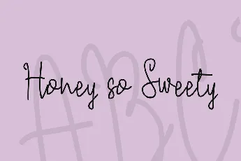 Honey so Sweety font