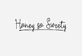 Honey so Sweety font