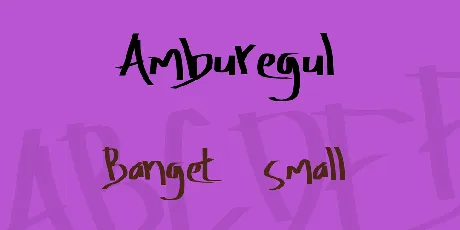 Amburegul font