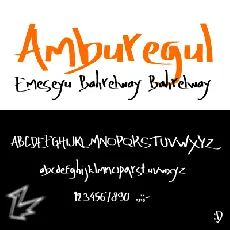 Amburegul font