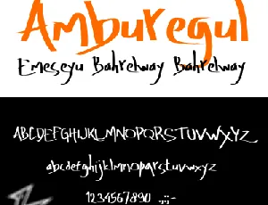 Amburegul font