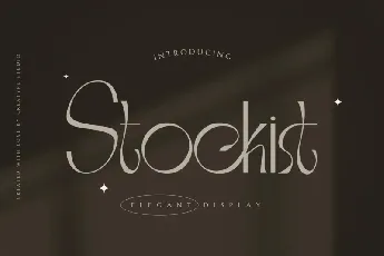 Stockist font