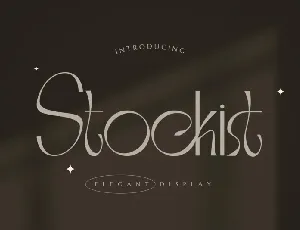 Stockist font