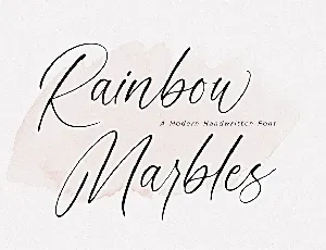 Rainbow Marbles font