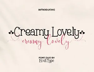 Creamy Lovely font