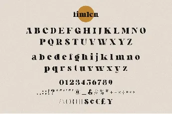 Fimlen font