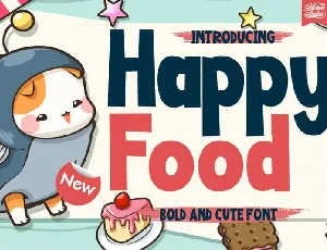 Happy Food Display font