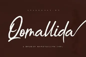 Qomallida Handwritten font