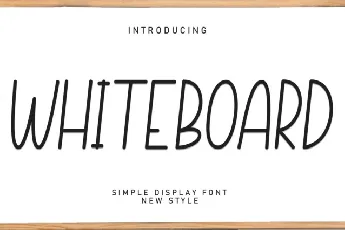 Whiteboard Display font