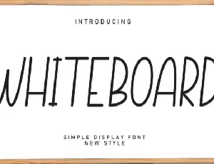 Whiteboard Display font