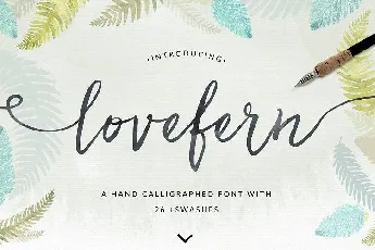 Lovefern Script font