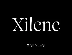 Xilene font