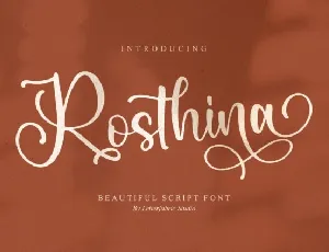 Rosthina font