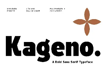 Kageno Family font