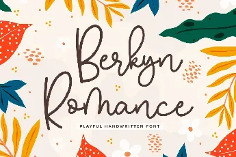 Berkyn Romance Playful Handwritten font