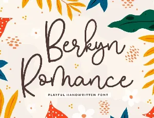 Berkyn Romance Playful Handwritten font