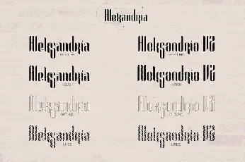 Alexandria Family font