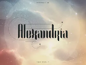 Alexandria Family font