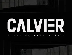 Calvier Sans Family font