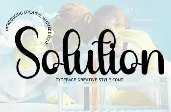 Solution Script font