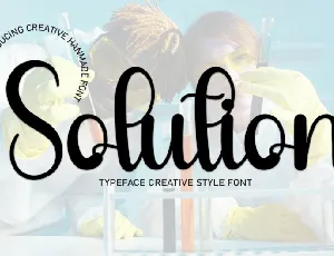 Solution Script font