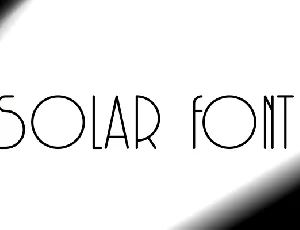 Solar font