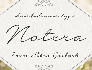 Notera 2 PERSONAL USE ONLY font