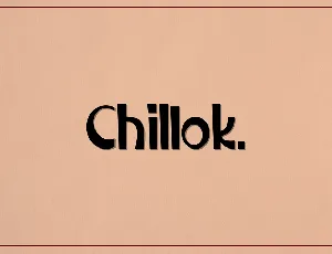 Chillok font