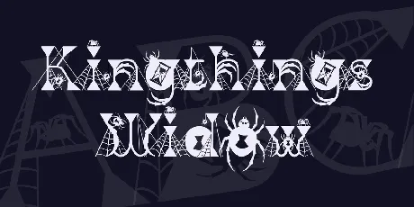 Kingthings Widow font