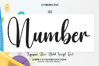 Number Script font