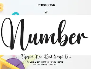 Number Script font