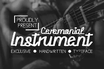 Ceremonial Instrument font