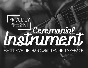 Ceremonial Instrument font