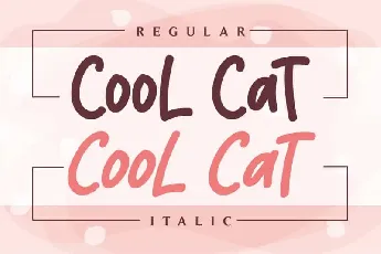 Cool Cat Display font