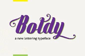 Boldy font