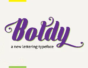 Boldy font