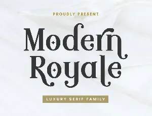 Modern Royale font