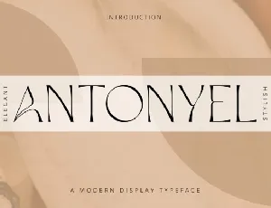 Antonyel font