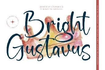 Bright Gustavus font